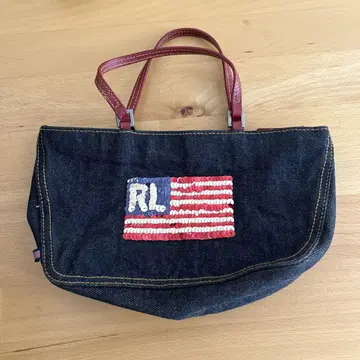 RALPH LAUREN 핸드백 스팽글 데님