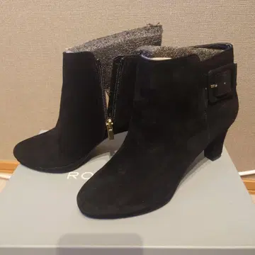 ROCKPORT 블랙 스웨이드 부티