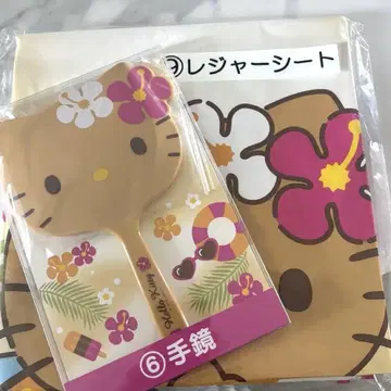 산리오 복권 헬로키티 일광화상 키티 손거울 레저 시트 세트