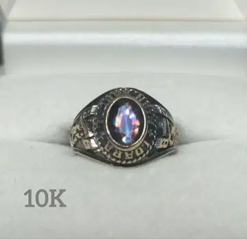 10K 카보숑컷 링 1985 빈티지 JOSTENS