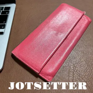JOTSETTER 제트 세터 핑크 가죽 장지갑