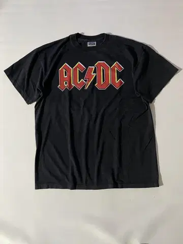 ACDC 빈티지 티셔츠 XL 밴딩 티셔츠
