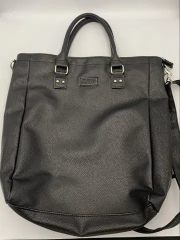 JOURNAL STANDARD 블랙 합성 피혁 토트백
