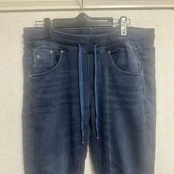 지스타 다크 블루 조거 팬츠 슬림 핏