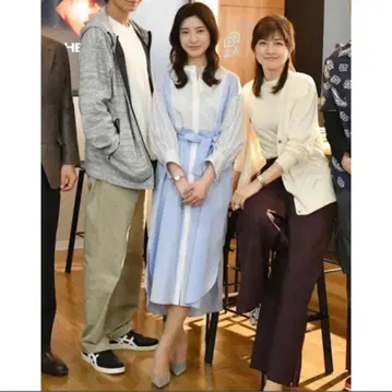 19SS Grace Class 레이스 절개 오버 셔츠 원피스