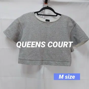 QUEENS COURT (퀸즈 코트) 숏 기장 반팔 맨투맨