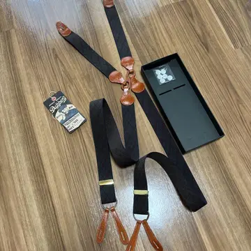 Dapper's 체크 무늬 서스펜더 컨디션 최상