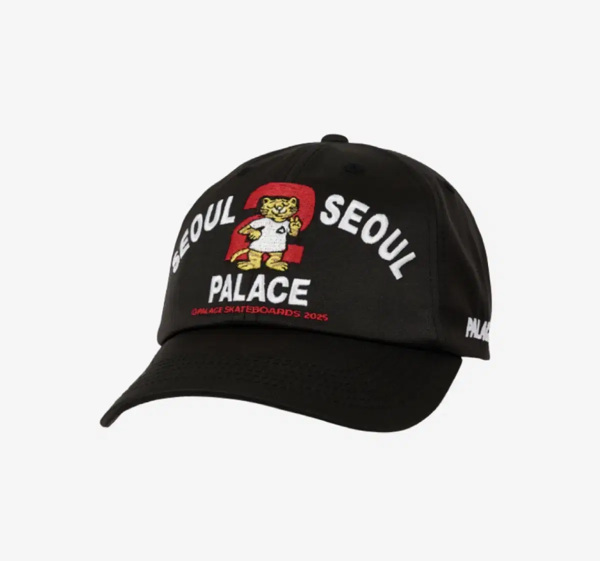 Palace Seoul 2 6-Panel Cap Black 25ss