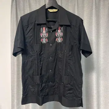 Schott Bros. 블랙 워크 셔츠