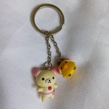 헤이세이 레트로 리락쿠마 코리락쿠마 헤드폰 키이로이토리 키링