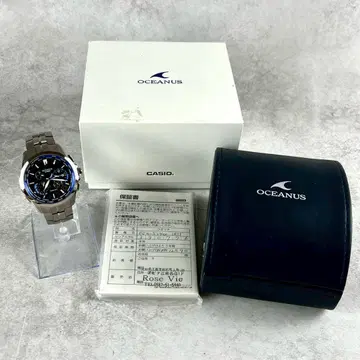 작동 새상품급 CASIO 카시오 오시아누스 전파 솔라 손목시계 박스 포함