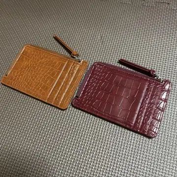 크로코풍 프래그먼트 케이스 다기능 수납 카드 케이스 지갑 컴팩트