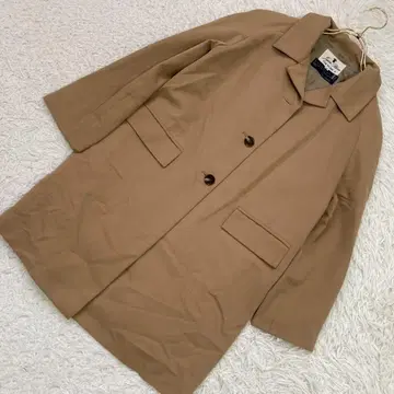 GUABELLO 코트 베이지 40 오피스 깔끔한 통학 고급스러운
