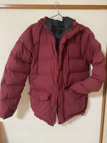 THE NORTH FACE 버건디 다운 자켓