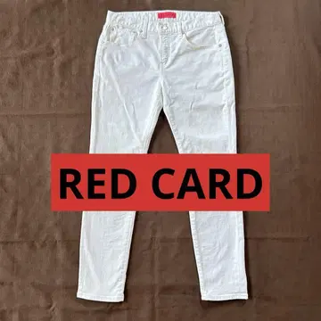 RED CARD 화이트 스키니 청바지 25 슬림 데님