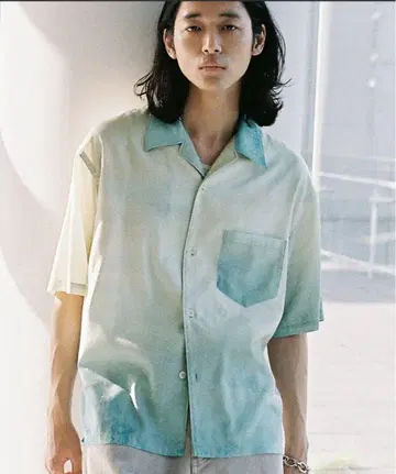 WYM ABSTRACT ART GRAPHIC H/S SHIRT 라임 M