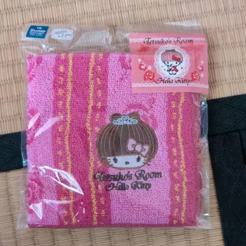 헬로키티 스트라이프 타월 약 25cm