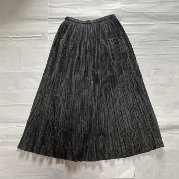 vintage 플리츠 스커트 롱 스커트 블랙 예쁜
