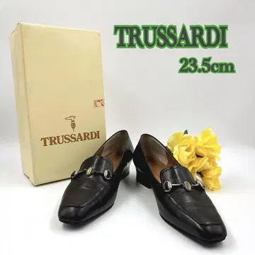 트루사르디 TRUSSARDI 비트 로퍼 청키 힐 23.5