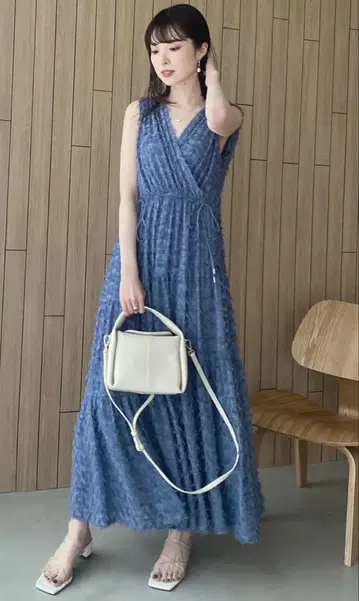 프레이 아이디 프린지 자카드 캐시 쿨 원피스