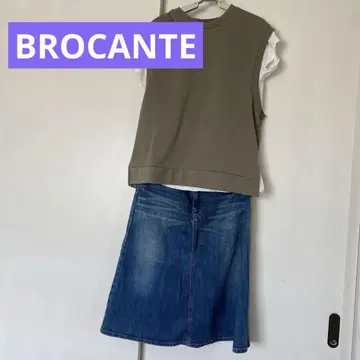 사이즈 3 BROCANTE 마르쉐 스커트 데님 스커트 37-001D