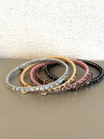 gingam 깅엄 애니로 스와로브스키 팔찌 5종 세트