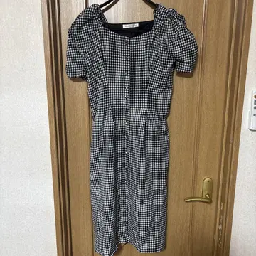 마제스틱 레곤 깅엄 체크 원피스