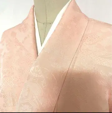 라이트 핑크 무지 기모노