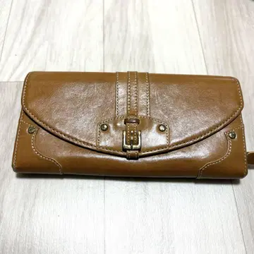 폴스미스 가죽 천연 가죽 장지갑 카멜 브라운