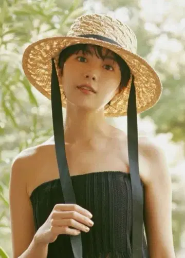 렙심 츠바히로 라피아 햇 스트로우 햇 밀짚모자 여성용