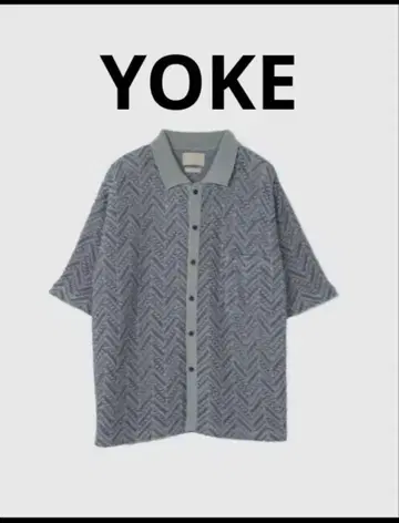 YOKE 헤링본 메쉬 셔츠 S/S 사이즈 3