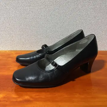 허시파피 펌프스 스트랩 블랙 블랙 22.5cm 3E