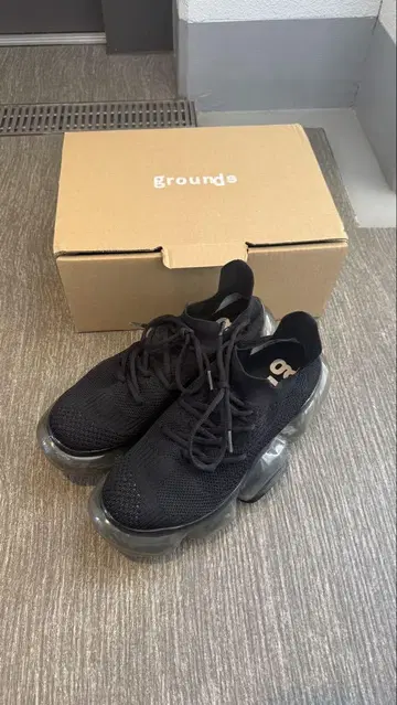 grounds 블랙 스니커즈 29cm