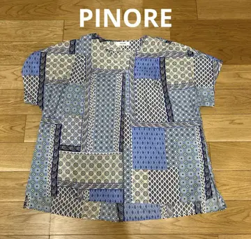 PINORE 피노르 티셔츠 컷소 패치워크풍 XL