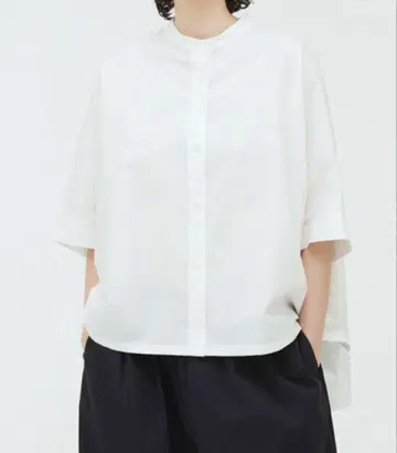 mizuiro ind 스탠드 카라 와이드 셔츠