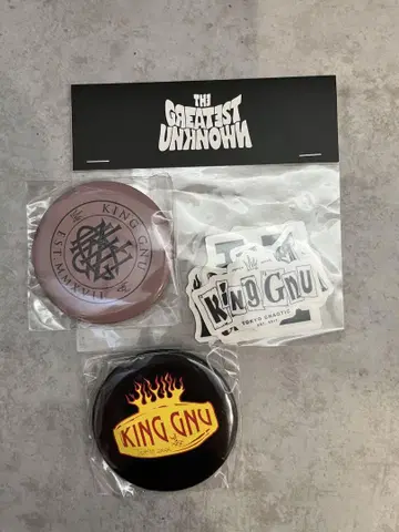 King Gnu 스티커 THE GREATEST UNKNOWN 캔 배치