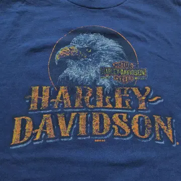 HARLEY-DAVIDSON 네이비 티셔츠