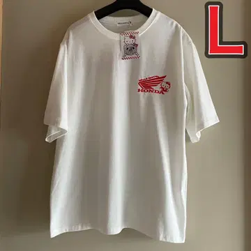새상품 산리오 혼다 키티 티셔츠 L 화이트 아베일