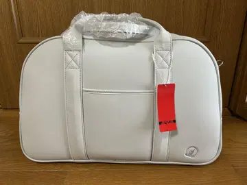 혼마 화이트 보스턴 백 합성 피혁