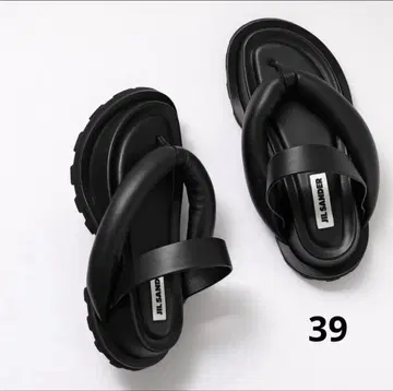 질 샌더 플랫폼 샌들 가죽 39 jil sander