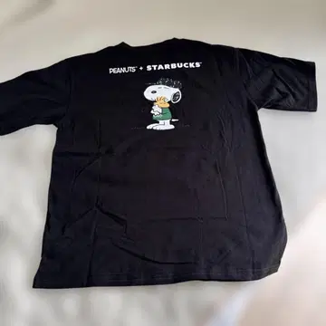 미사용 스타벅스&SNOOPY 콜라보 티셔츠