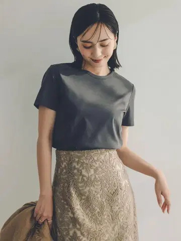 실크 터치 코튼 슬림 핏 T M 사이즈