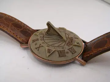 레어 레트로 FOSSIL 태양시계 선 다이얼