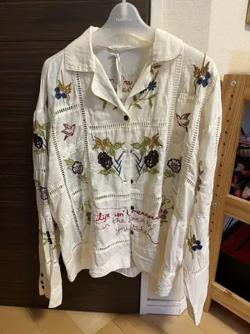 Embroidery Patchwork Shirts 투데이풀 새상품
