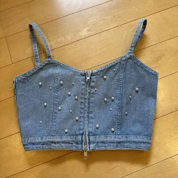 디스코드 데님 뷔스티에