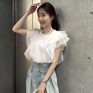 러브티크 모자 꽁지 [miki 감수] 프릴 튤 티셔츠