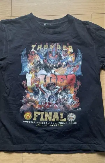 신일본 프로레슬링 썬더 라이거 LIGER THE FINAL 티셔츠