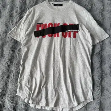 DSQUARED2 디스퀘어드 티셔츠 그레이 XL 크러쉬 가공
