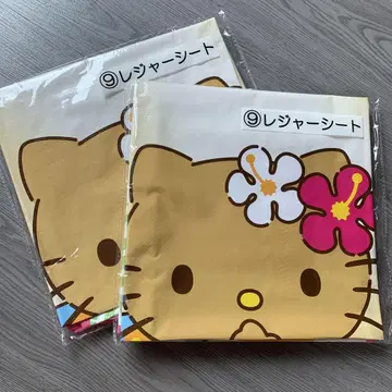산리오 복권 헬로키티 일광화상 키티 레저 시트 2개 세트