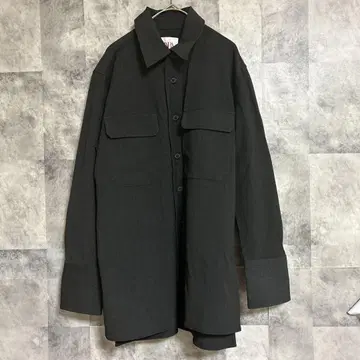 ZARA 자라 셔츠 블라우스 긴팔 버튼 그레이 블랙